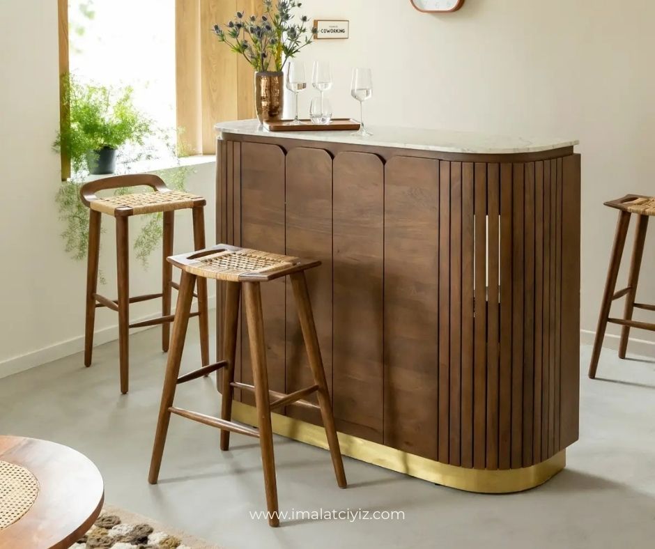 Fonksiyonel bar bankosu – pratik ve şık tasarım