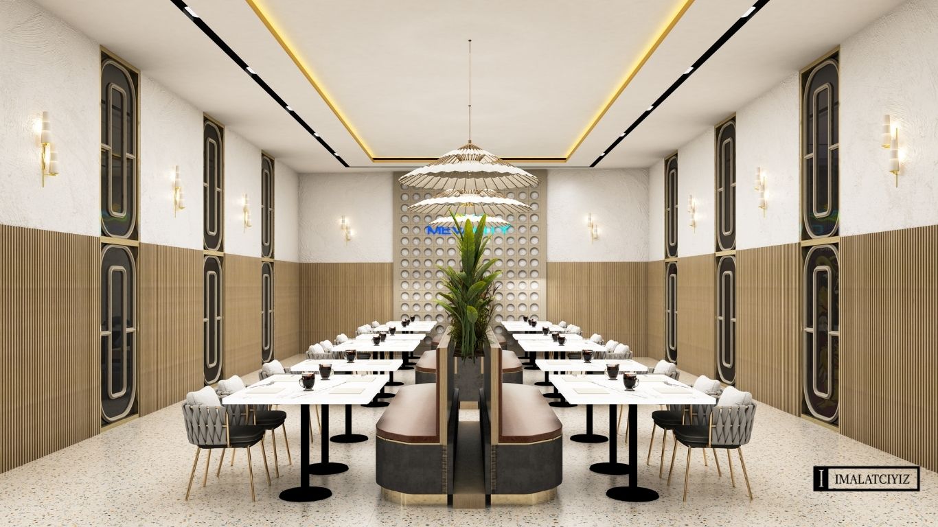 Restaurant İçin İç Mimari Proje