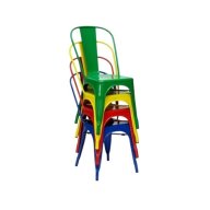 Tolix Sandalye - En yeni Tolix sandalye modelleri ile restoran, kafe ve bar dekorasyonunuzu tamamlayın. Endüstriyel tasarım, sağlam yapı ve konforlu oturma bir arada.