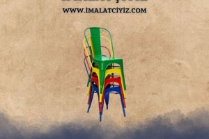 Tolix Sandalye Modelleri - Hafif metal çerçeve, çapraz destekli ayaklar, toz boyalı yüzey ve istiflenebilir yapı ile modern cafe ve bistro kullanımı için uygun.
 