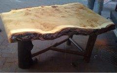 Rustik Kütük Masa - Doğal kütük masa, rustik ve doğal dekorlar için ideal seçim.