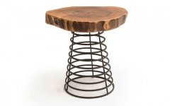 Kütük Masa Seti - Kütük masa ve döküm sandalye seti ile rustik bir dekor oluşturun.