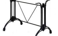 Alüminyum Kral İkili Ayak - Çift ayak tasarımı, hafif alüminyum yapı ve sağlam bağlantılar ile cafe ve restoran masalarında güvenli kullanım sunar.
 