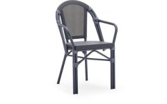 Alüminyum Kollu Sandalye - Hafif ve dayanıklı alüminyum kollu sandalye, iç ve dış mekanlarda şık ve konforlu oturma sağlar.