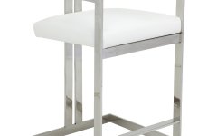 Krom Bar Sandalye - Parlak krom yapısı ile modern ve dayanıklı bir tasarım sunar.
 