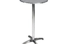 Paslanmaz Yuvarlak Bistro Masa - Paslanmaz malzeme ile üretilmiş yuvarlak bistro masa, iç ve dış mekanlarda dayanıklı bir tercihtir.