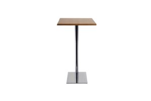 Bistro Masalar - Kompakt boyutlu, metal veya ahşap ayaklı, yuvarlak veya kare tabla seçenekli, dayanıklı ve sabit bistro masaları.