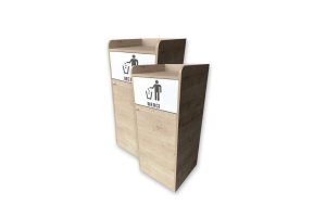 Ahşap Çöp Dolabı - Fonksiyonel ve estetik ahşap çöp dolabı, mobilya cila ve kaliteli imalat ile üretildi.