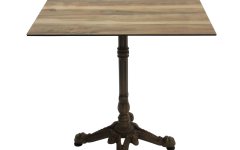 Compact Kare Döküm Ayaklı Masa - Kare döküm ayaklı masa, sağlam yapısı ve laminat yüzeyiyle kafe ve restoranlarda uzun ömürlüdür.