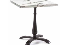 Mermer Görünümlü Compact Masa - Mermer desenli compact laminat masa, mekanlarda dayanıklı ve dekoratif bir oturma alanı sağlar.