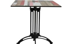 Renkli Compact Alüminyum Ayaklı Masa - Renkli alüminyum ayaklı masa, mekanlarda estetik, dayanıklı ve modern bir kullanım sunar.