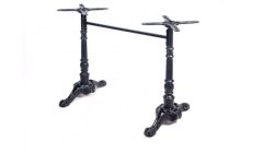 Çiftli Aslan Ayak - Çift ayak sistemi, masayı sabit tutar ve yoğun kullanılan cafe ve restoran projeleri için uygundur.
 