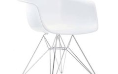 Metal Ayaklı Kollu Eames Sandalye - Metal ayakları sayesinde sağlamlık ve uzun ömürlü kullanım sağlar.
 