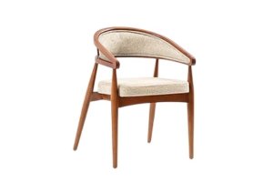 Ahşap İskeletli Sandalye - Masif ahşap iskelet, ergonomik oturma yüzeyi ve dayanıklı bağlantılar ile cafe ve restoranlarda uzun ömürlü kullanım sağlar.