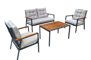 Metal Oturma Grubu - Dayanıklı metal iskelet, ergonomik oturma yüzeyi ve modern tasarım ile cafe ve restoran kullanımına uygun.
 