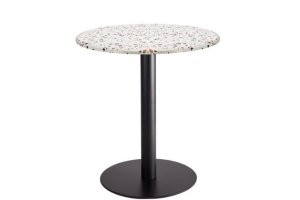 Terrazzo Cafe Masaları - Dayanıklı terrazzo tabla, şık tasarım ve kolay temizlenebilir yüzeyi ile cafe mekanları için ideal.
 