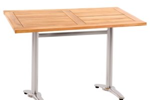 Cafe 140x80 &amp; 120x70 İroko Masa - Farklı mekanlar için çift boyut alternatifi sunan esnek İroko masa serisi.