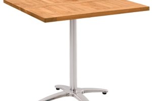 Cafe 80x80 &amp; 70x70 İroko Masa - Küçük ve orta boy mekânlarda hem servis hem dekoratif amaçlı kullanılabilir İroko masa.