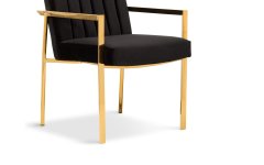 Dimitri Metal Sandalye - Metal gövdesiyle sağlam, minimalist tasarımlı cafe ve restoran sandalyesi.