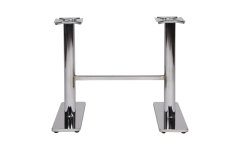 Destekli Çiftli Krom Ayak - İki ayaklı destek sistemi, ekstra dayanıklılık ve masa stabilitesi sağlar, yoğun kullanıma uygundur.
 