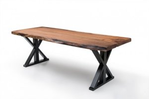 Masif Ahşap Bistro Kütük Masa - Küçük bistro ve cafeler için tasarlanmış bu masif ahşap kütük masa, hem dayanıklı hem de şık bir seçenektir.