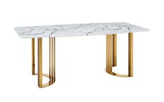 Carrara Mermer Masa - Şık beyaz Carrara mermer masalar ile evinizde modern ve zarif bir dokunuş.