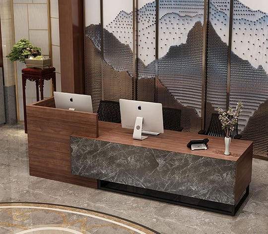 Oval ve Kavisli Ofis Bankosu Modelleri