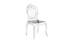 Floria Şeffaf Plastik Sandalye - Zarif ve dayanıklı şeffaf plastik sandalye, mekana şıklık katar.
