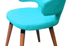 Koket Mavi Ahşap Sandalye - Canlı mavi rengi ve ahşap ayaklarıyla mekanlara modern ve şık bir dokunuş sağlar.
 