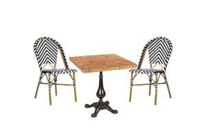 Rattan Sandalye &amp; Cafe Masası Takımı - Rattan sandalye ve masa takımı, hafif ve dayanıklı yapısıyla kafe ve teraslarda şık kullanım sunar.