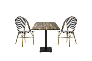 Werzalit Cafe Masa &amp; Sandalye Takımı - Werzalit üst yüzeyli masa ve sandalye, dış mekanlarda dayanıklı ve şık kullanım sunar.