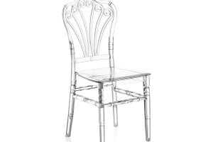 Flora Şeffaf Sandalye - Zarif ve modern çizgileri ile cafe ve restoran dekorasyonlarını tamamlar.
 