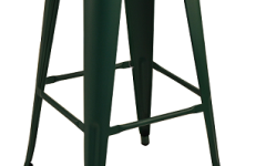 Tolix Siyah Bar Taburesi - Tolix tabure, 75 cm oturum yüksekliği, metal gövde, dayanıklı, farklı renk seçenekleriyle.