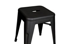 Kısa Tolix Tabure - Metal Tolix tabure, 45 cm yükseklik, şık endüstriyel tasarım, sağlam yapı, renk alternatifli.