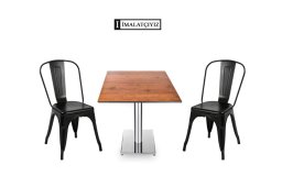 Kolsuz Compact Masalı Tolix - Kolsuz Tolix sandalye ve compact masa, sağlam yapısı ve modern tasarımıyla kafe, balkon ve dar alanlarda pratik ve şık bir kullanım sunar.