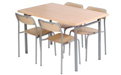 Werzalit Masa Sandalye Takımı - Tam takım werzalit masa ve sandalye seti, uyumlu tasarımıyla cafe ve restoran dekorasyonuna şıklık katar.
 