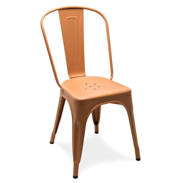 Bakır Tolix Sandalye - Vintage metal sandalye