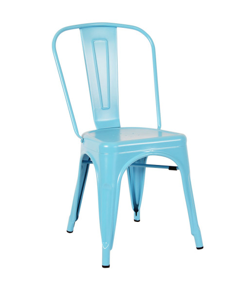 Mavi Tolix Sandalye - Canlı renk metal sandalye